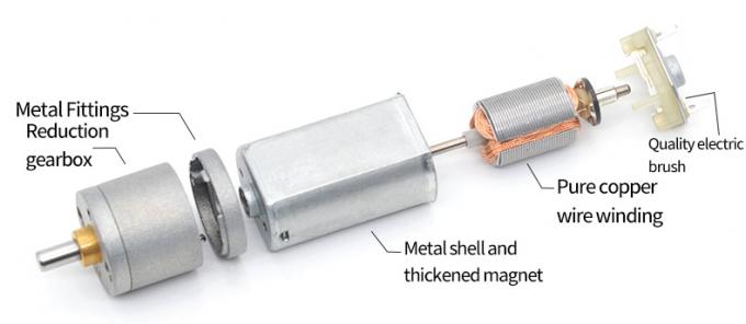 12 वी डीसी रिडक्शन माइक्रो मोटर JGA20-180 माइक्रो डीसी रिडक्शन मोटर स्थायी चुंबक कम गति 6