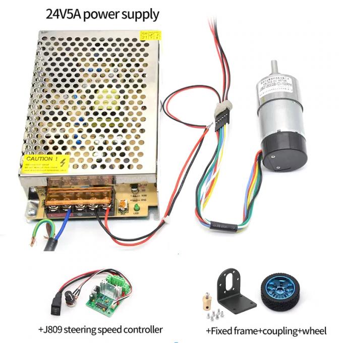 उच्च टोक़ सनकी दस्ता गियर मोटर 1600rpm 37 मिमी हॉल एनकोडर कैप सुरक्षात्मक 11