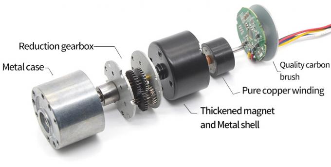 उच्च गुणवत्ता वाले 24 वी मंदी मोटर JGB37-3625 मिनी इलेक्ट्रिक ब्रशलेस डीसी मोटर 20