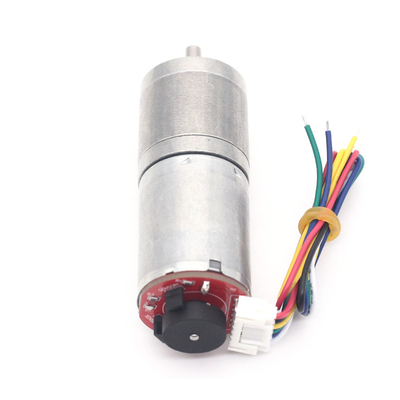 6v गियर डीसी मोटर डीसी गियर मोटर एन्कोडर के साथ JGA25-370B 25mm 12v डीसी मोटर