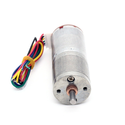 6v गियर डीसी मोटर डीसी गियर मोटर एन्कोडर के साथ JGA25-370B 25mm 12v डीसी मोटर