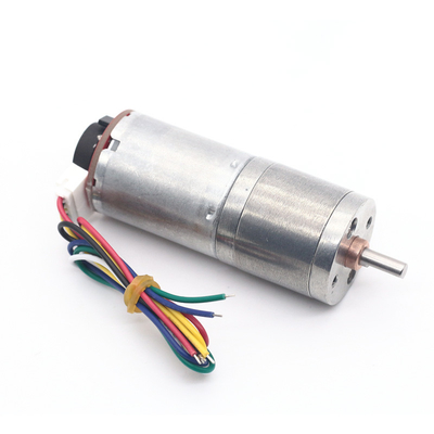 6v गियर डीसी मोटर डीसी गियर मोटर एन्कोडर के साथ JGA25-370B 25mm 12v डीसी मोटर