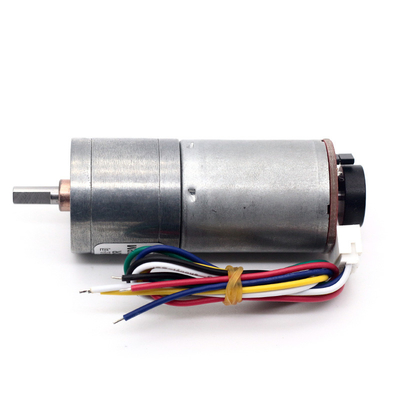 6v गियर डीसी मोटर डीसी गियर मोटर एन्कोडर के साथ JGA25-370B 25mm 12v डीसी मोटर