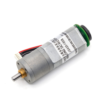 ब्रश मोटर एन्कोडर JGA20-180B 12V 21RPM 1:374 एन्कोडर के साथ 12v डीसी मोटर माइक्रो डीसी गियर मोटर एन्कोडर के साथ
