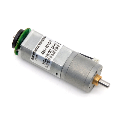 एन्कोडर के साथ 12v डीसी मोटर JGA20-180B 12V 53RPM 1:150 12v डीसी मोटर ब्रश 4 मिमी शाफ्ट 12v डीसी मोटर