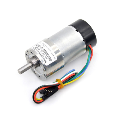 सभी धातु एन्कोडर डीसी मोटर JGB37-3530GB 24V 60RPM 1:168 कम उच्च गति छोटे मोटर