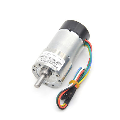 बड़े टोक़ एन्कोडर के साथ डीसी गियर मोटर JGB37-3530GB 24V 111RPM 1:90 एन्कोडर के साथ 24v ब्रश गियर मोटर