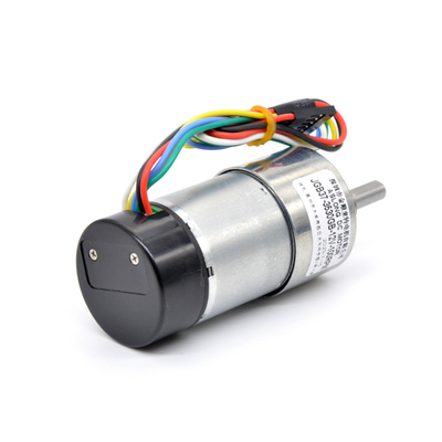 बड़े टोक़ एन्कोडर के साथ डीसी गियर मोटर JGB37-3530GB 24V 111RPM 1:90 एन्कोडर के साथ 24v ब्रश गियर मोटर