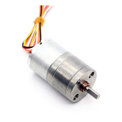 12V 9RPM माइक्रो डीसी गियर मोटर्स JGA25-2418 25mm BLDC गियर वाली मोटर