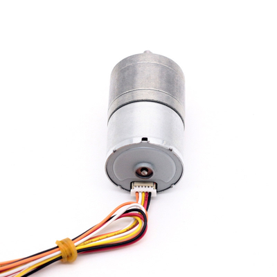 12V 9RPM माइक्रो डीसी गियर मोटर्स JGA25-2418 25mm BLDC गियर वाली मोटर