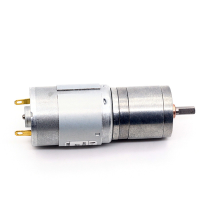 रोबोटिक्स के लिए JGA25-385 कार्बन ब्रश माइक्रो डीसी गियर मोटर्स 25 मिमी 24V